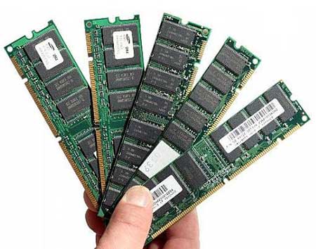 An image of computer RAM