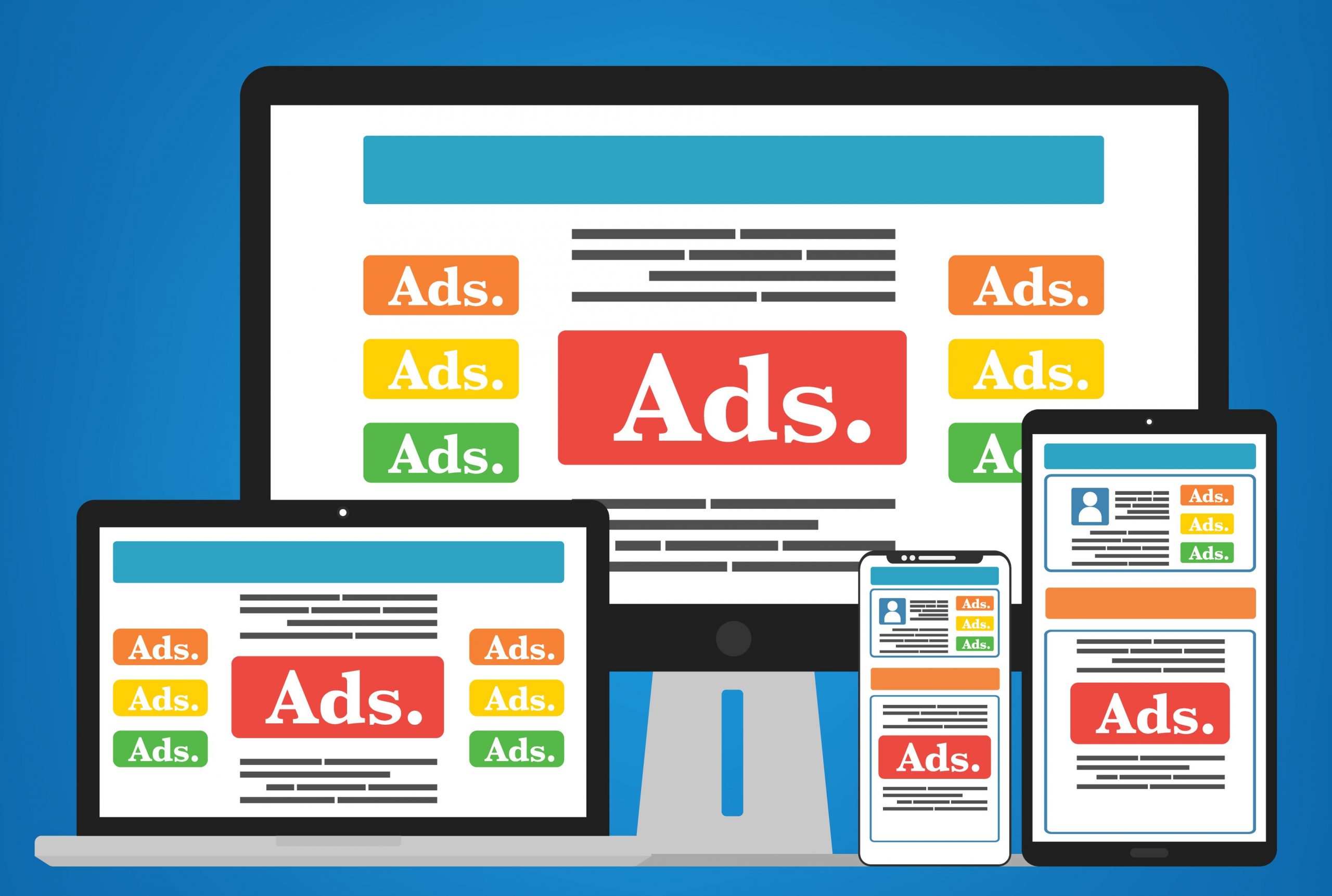 illustration of digital ads