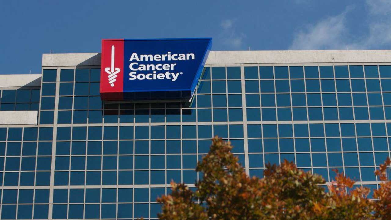 Building with the American Cancer Society Sign