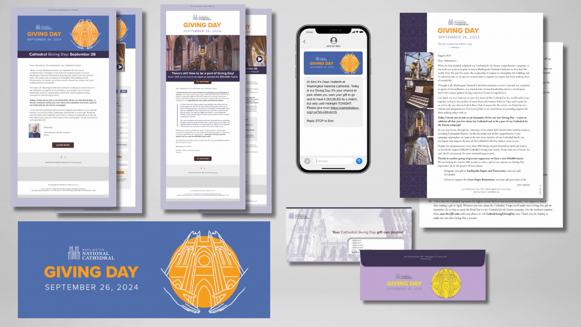 An example of a direct mail calendar campaign from Allegiance Group + Pursuant’s client, the Washington National Cathedral. 