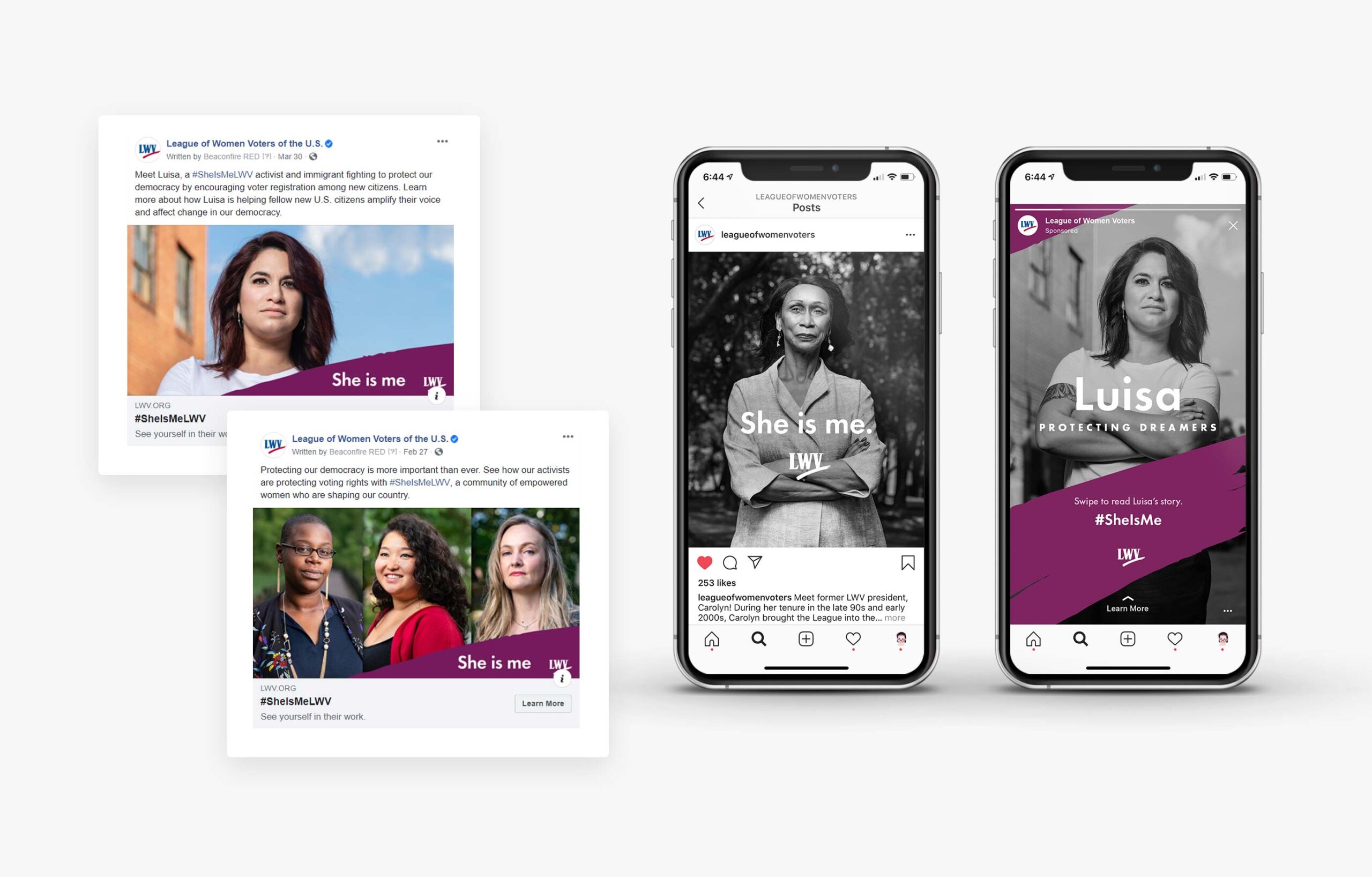 she is me Facebook ads